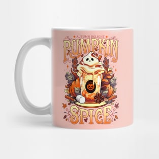 Ghostly Pumpkin Spice - Cute Food Mug